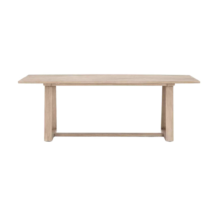 Atherton Outdoor Dining Table, Weathered Grey