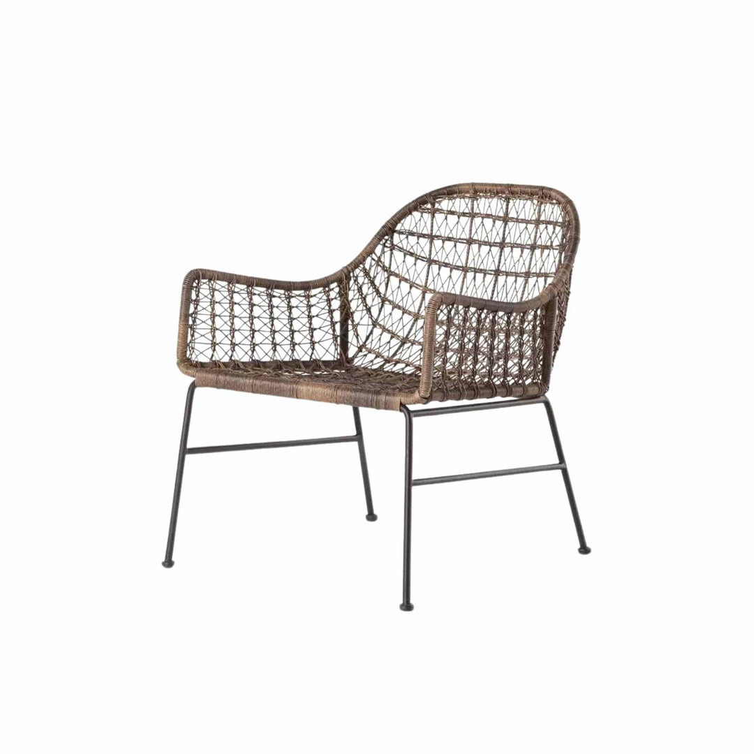Bandera Outdoor Woven Club Chair, Vintage White