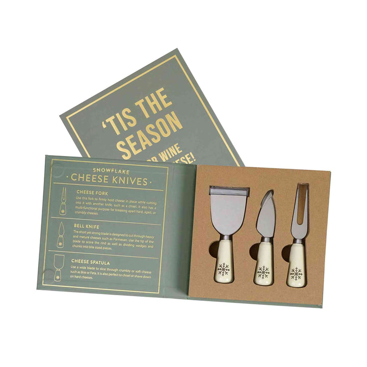 CHEESE KNIVES SET, SNOWFLAKE