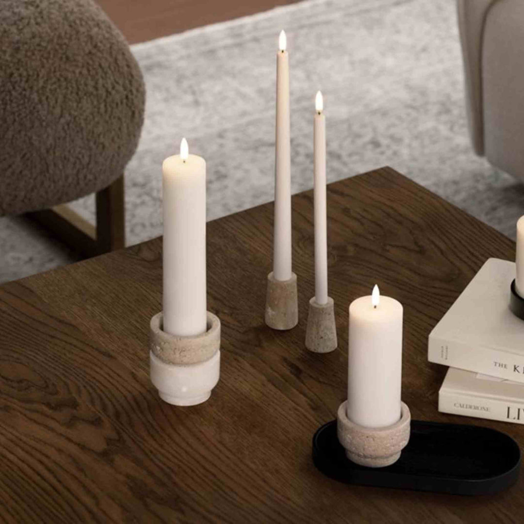 DANISH LED PILLAR, IVORY