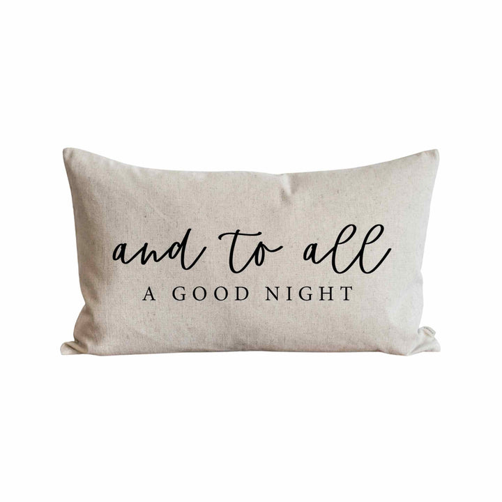 AND TO ALL A GOOD NIGHT PILLOW