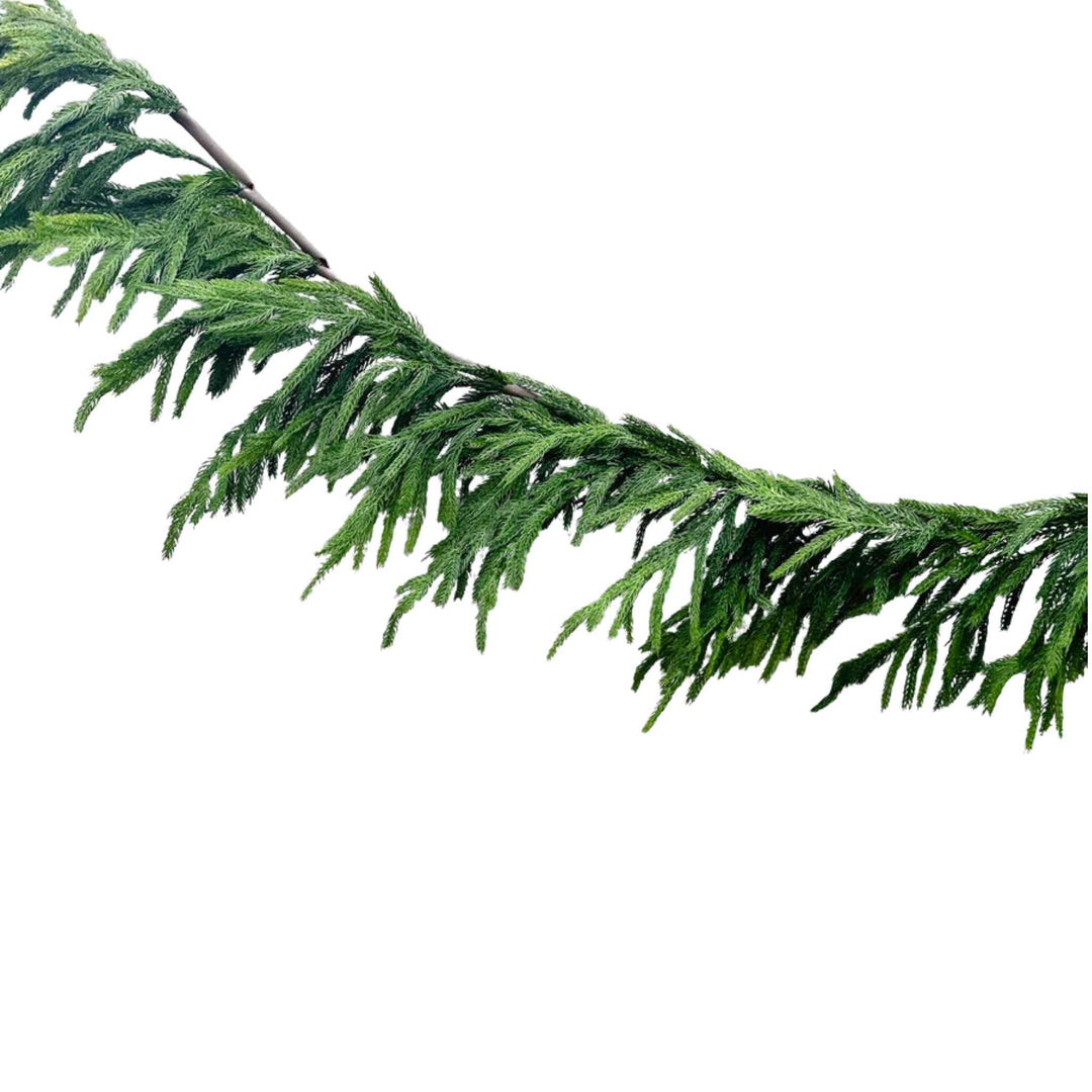REAL FEEL NORFOLK PINE GARLAND, 10'