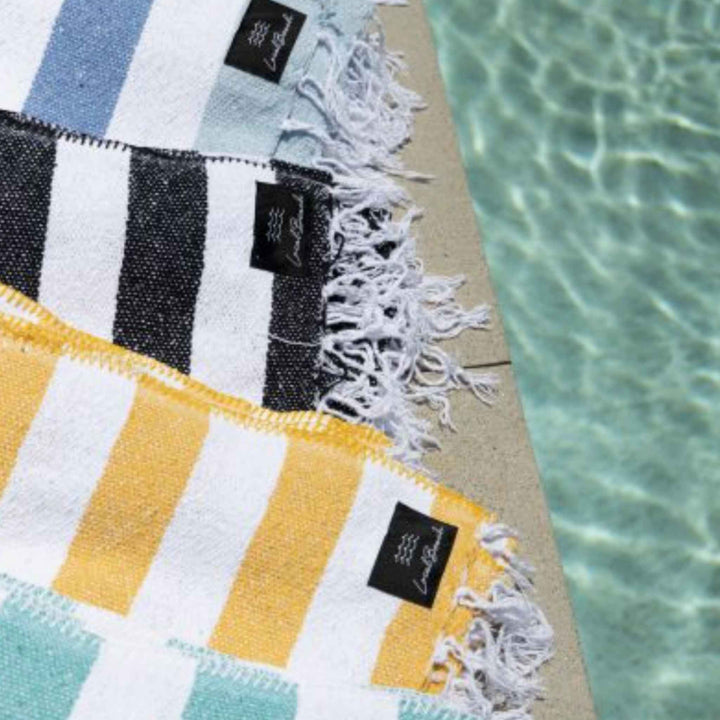 BAJA BEACH BLANKET, GREEN/WHITE