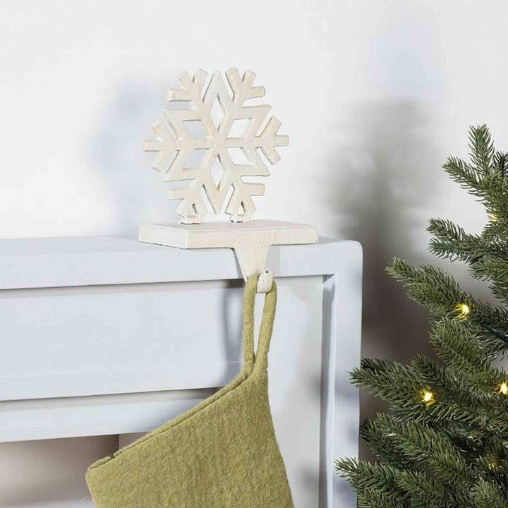 SNOWFLAKE STOCKING HOLDER
