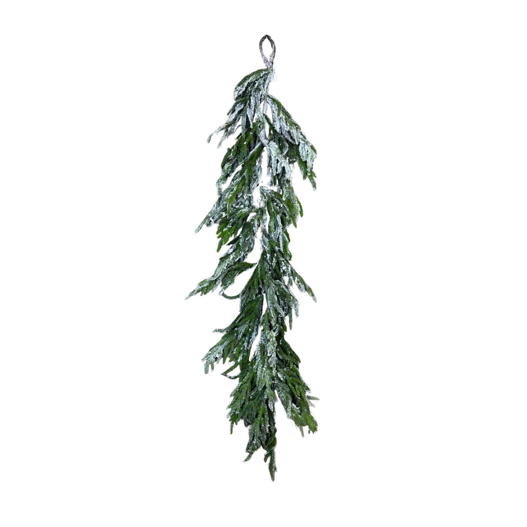 SNOWY NORFOLK PINE GARLAND, 52"