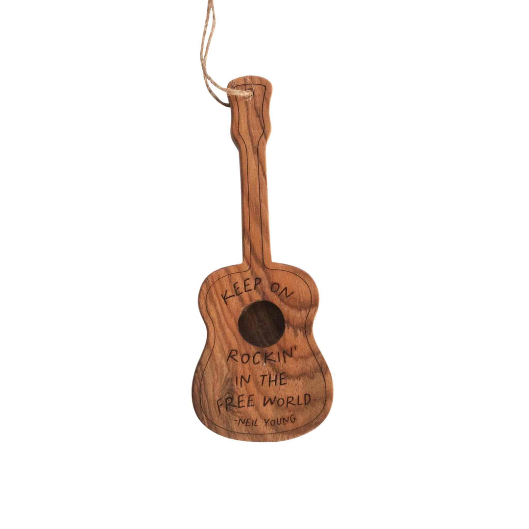 WOODEN GUITAR ORNAMENTS