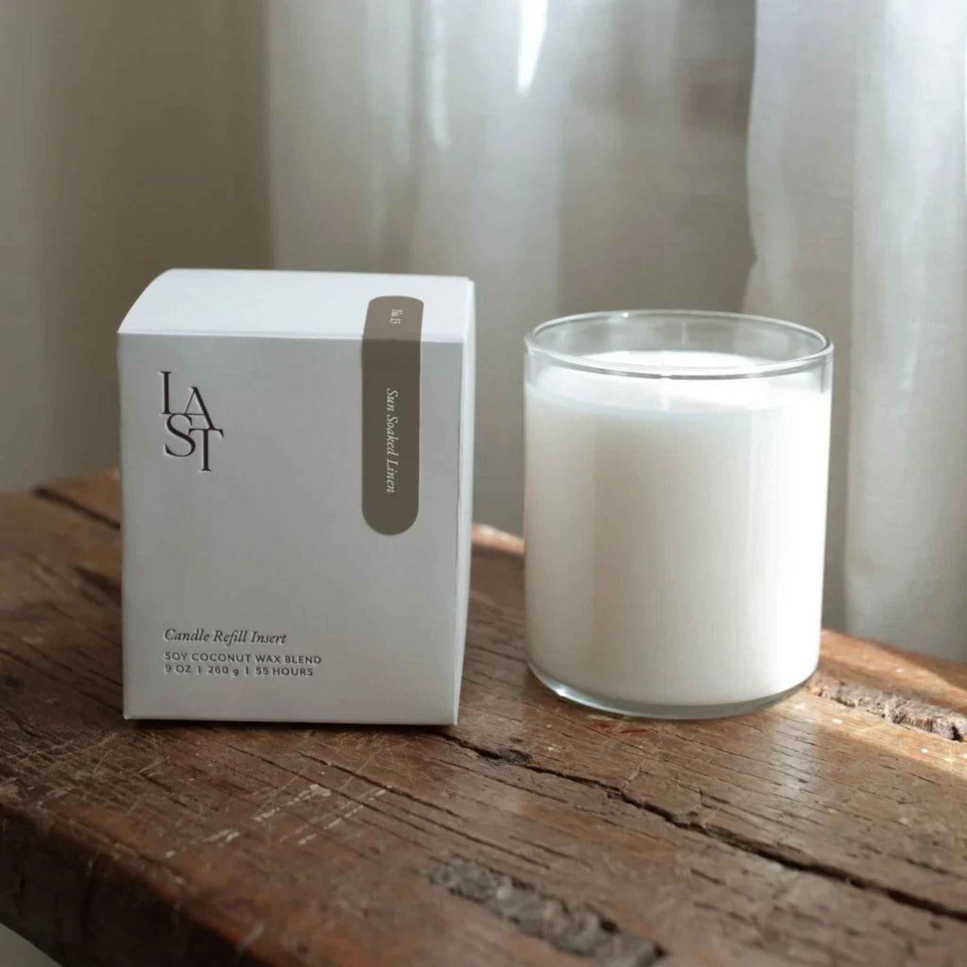 SUN SOAKED LINEN, CANDLE REFILL INSERT
