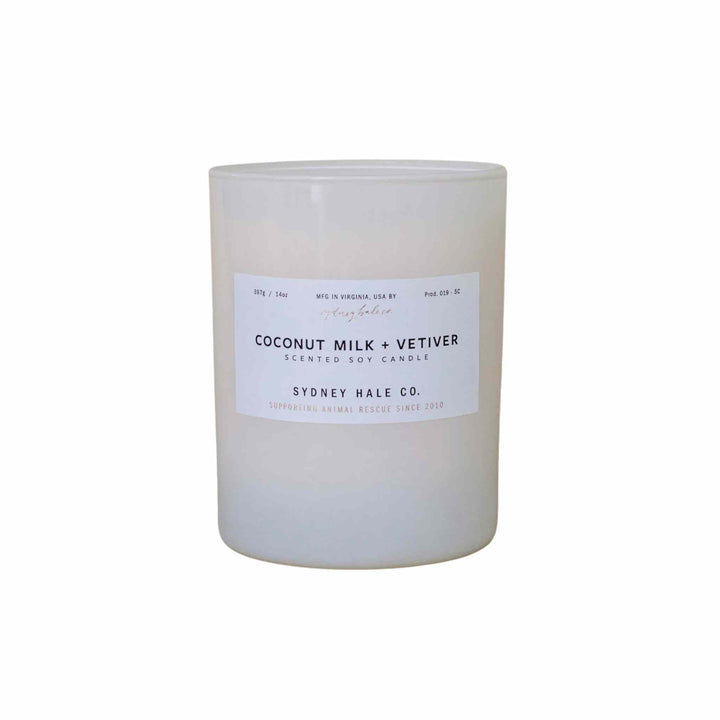 SYDNEY HALE CANDLE, COCONUT MILK + VETIVER