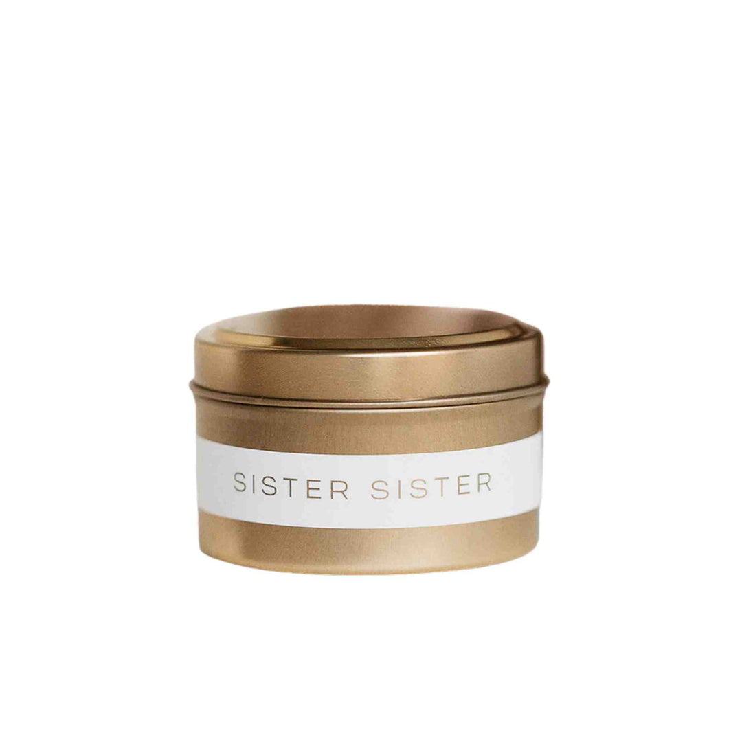 CANVAS GOLD TIN CANDLE