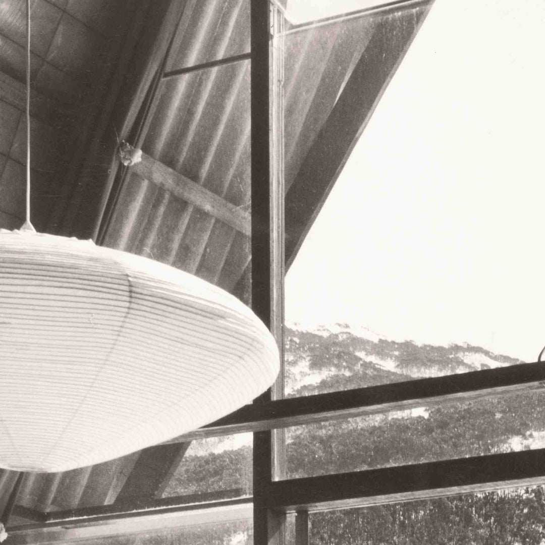 SKI LODGE INTERIOR C. 1966, FRAMED ART