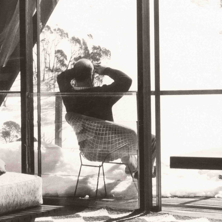 SKI LODGE INTERIOR C. 1966, FRAMED ART