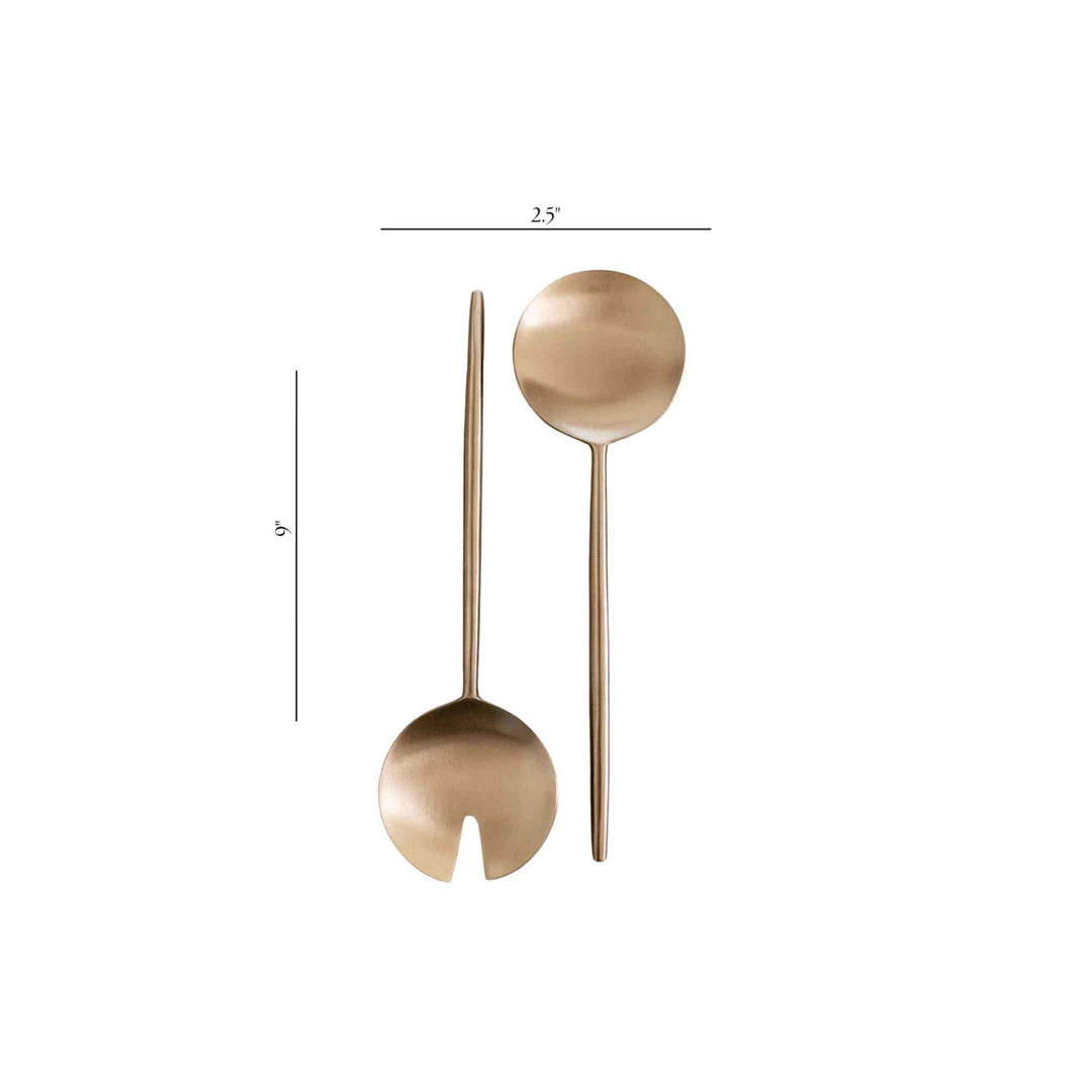 STEEL SALAD SERVERS