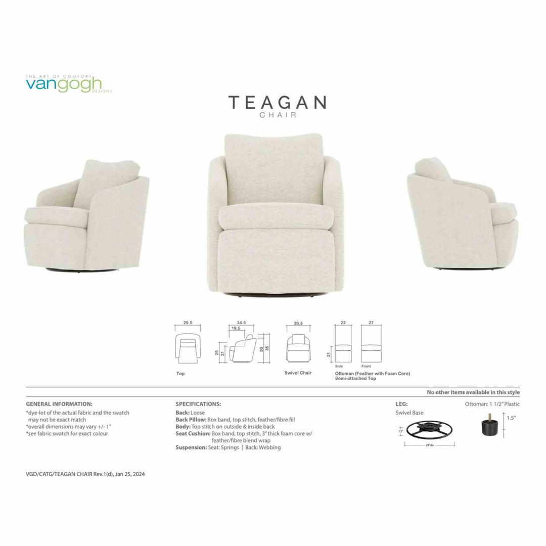 TEAGAN SWIVEL CHAIR