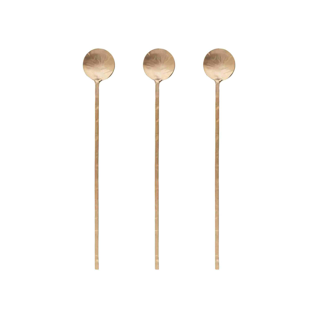 CATALINA STIRRING SPOONS, GOLD, S/3