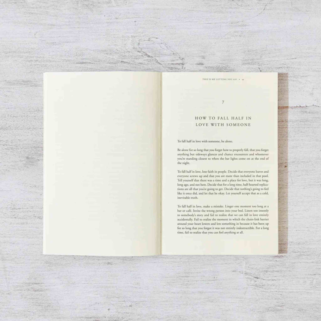 THIS IS ME LETTING YOU GO, BOOK