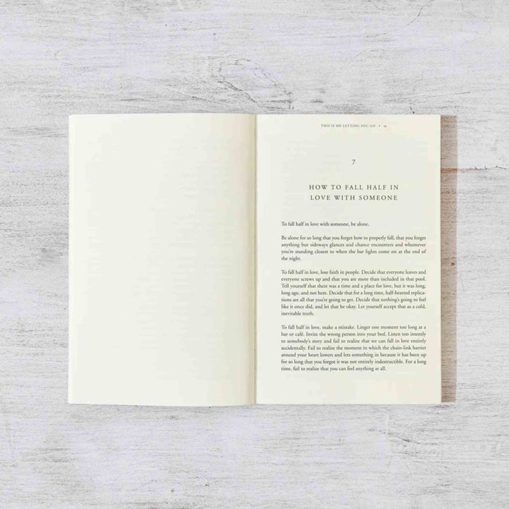THIS IS ME LETTING YOU GO, BOOK