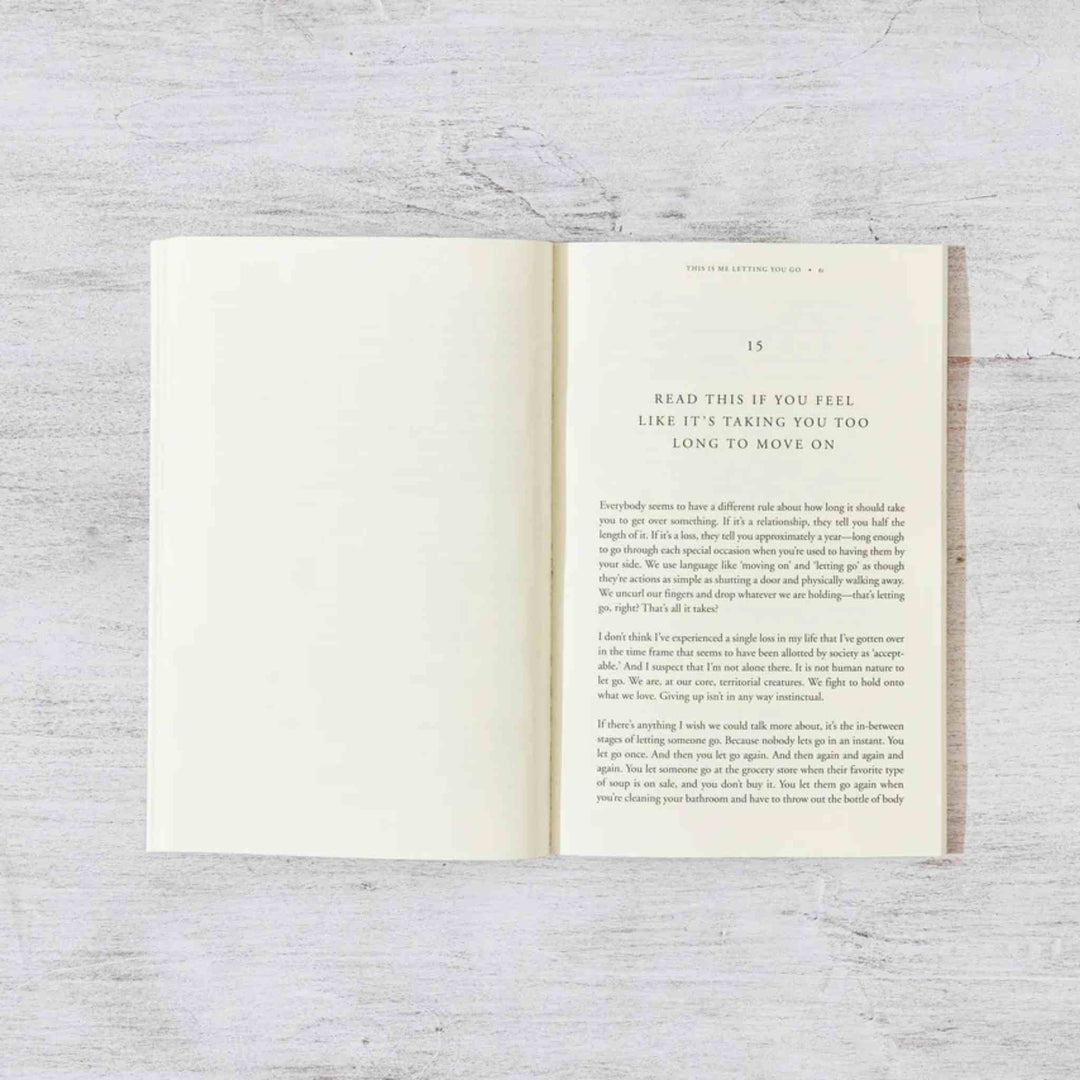 THIS IS ME LETTING YOU GO, BOOK