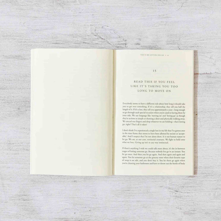 THIS IS ME LETTING YOU GO, BOOK