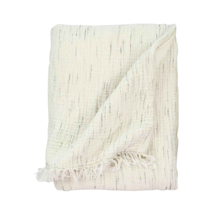 FLEECE LINED THROW, SKETCHED CRINKLE, NATURAL