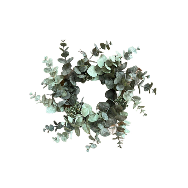 GREEN SEEDED EUCALYPTUS WREATH