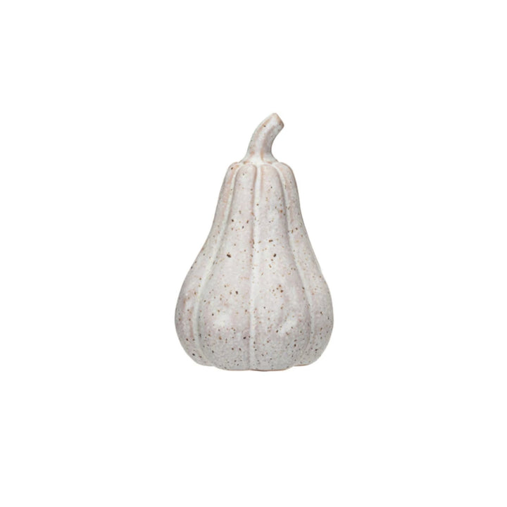 STONEWARE PUMPKINS, CREAM