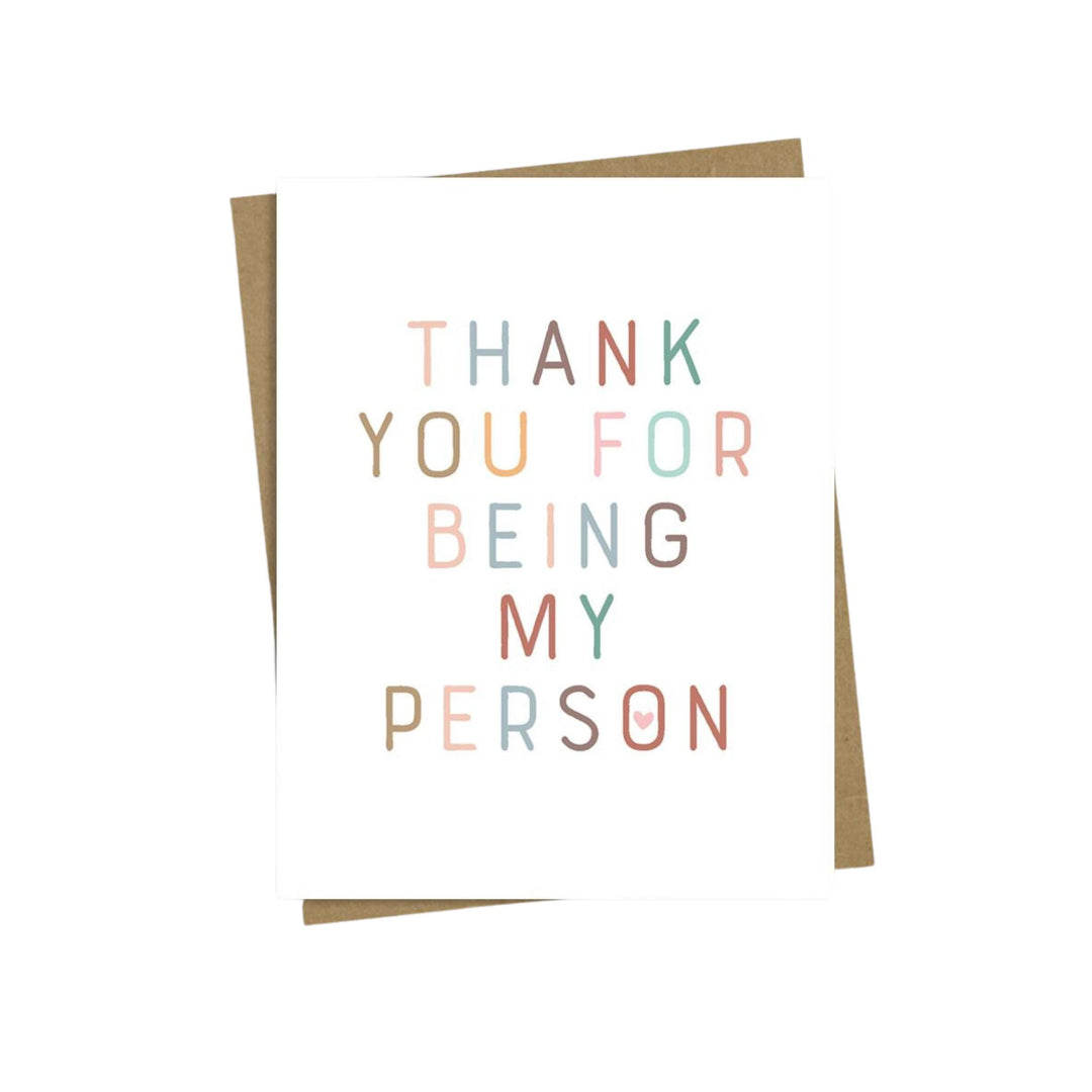 MY PERSON, THANK YOU CARD