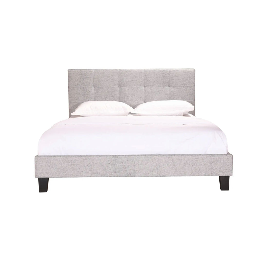 MINNELLI BED COLLECTION, LIGHT GREY