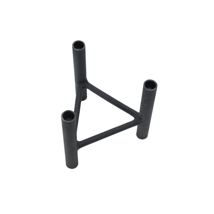 TEXTURED TAPER HOLDER, MATTE BLACK