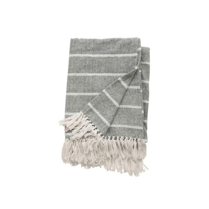 BRUSHED STRIPED THROW
