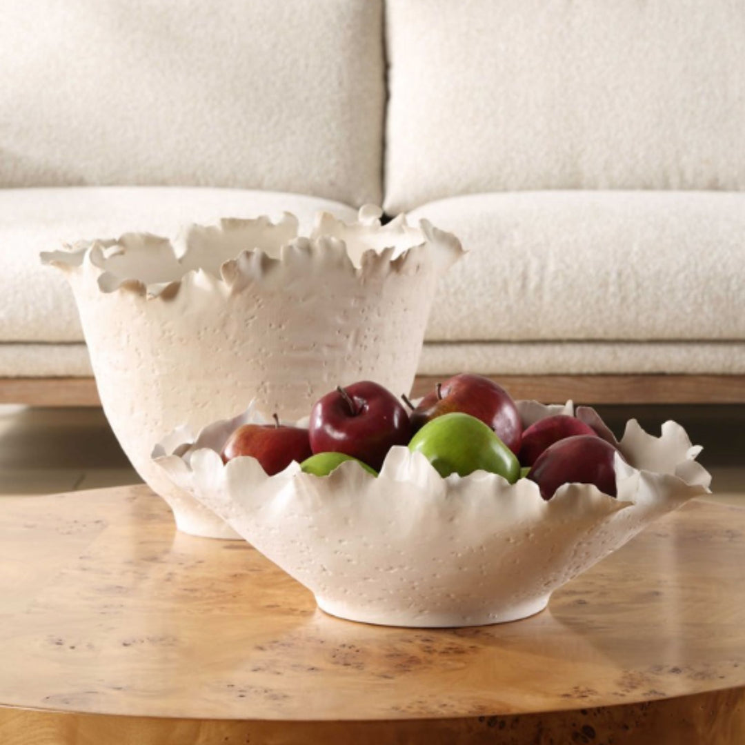 WAVE BOWL, IVORY