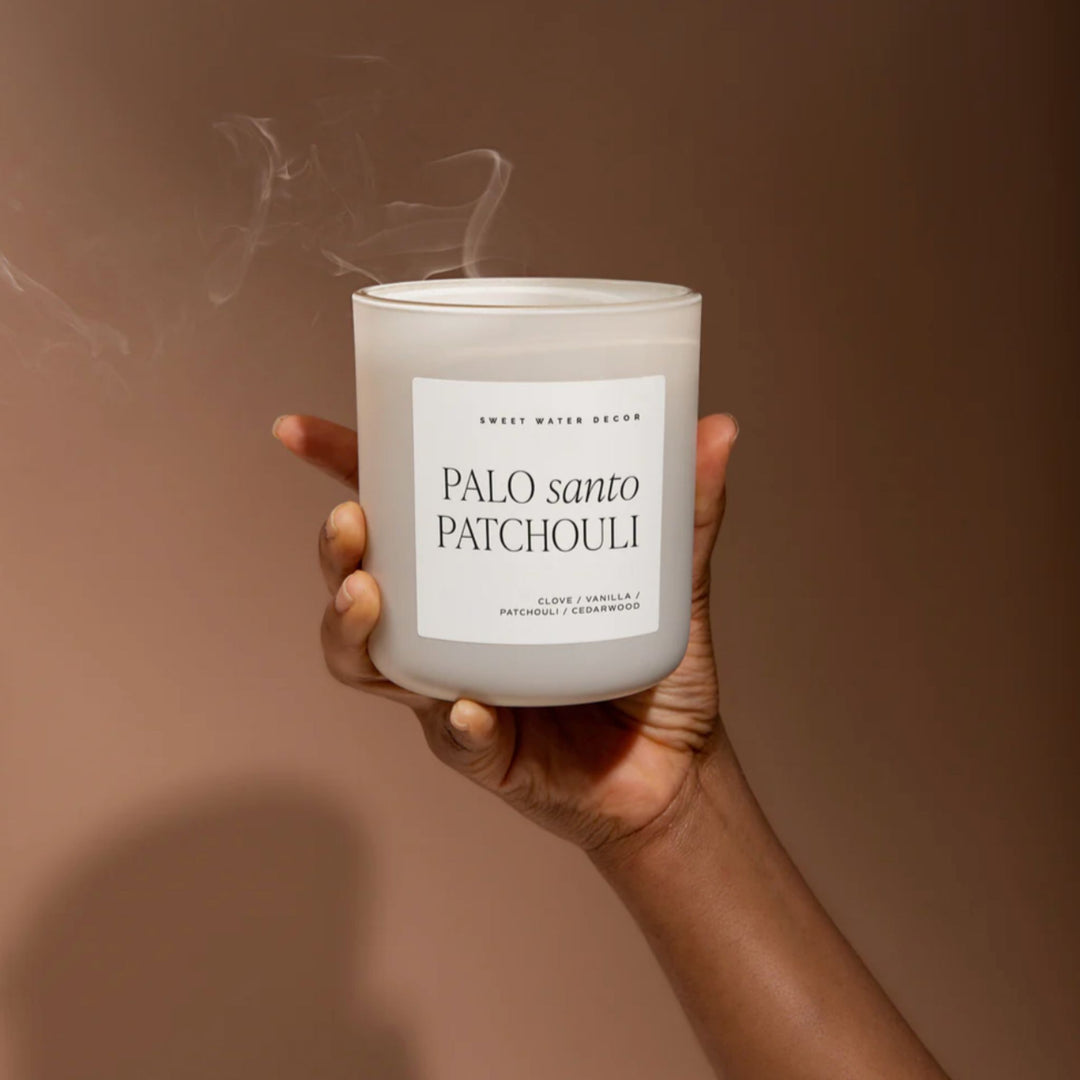 PALO SANTO PATCHOULI SOY CANDLE, 15 OZ