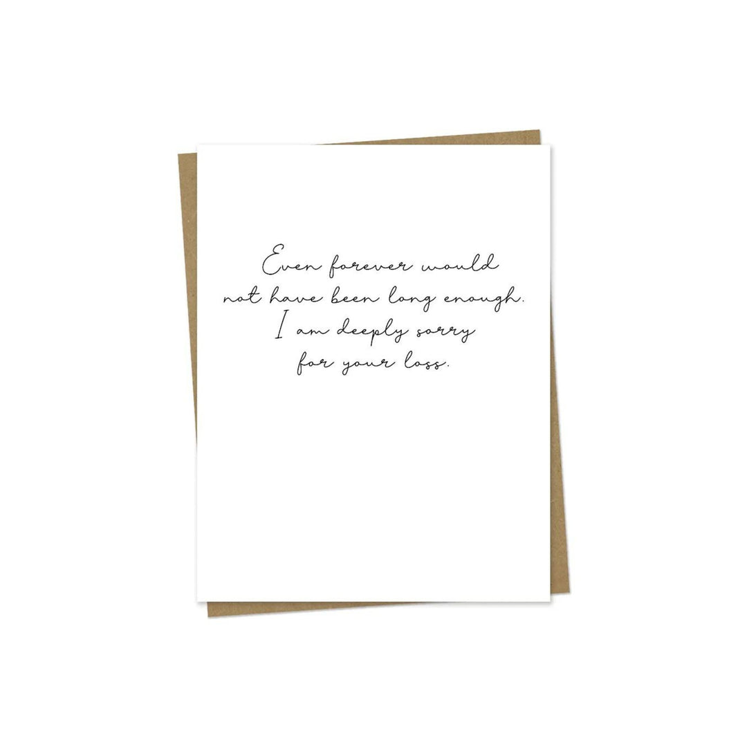 EVEN FOREVER, SYMPATHY CARD