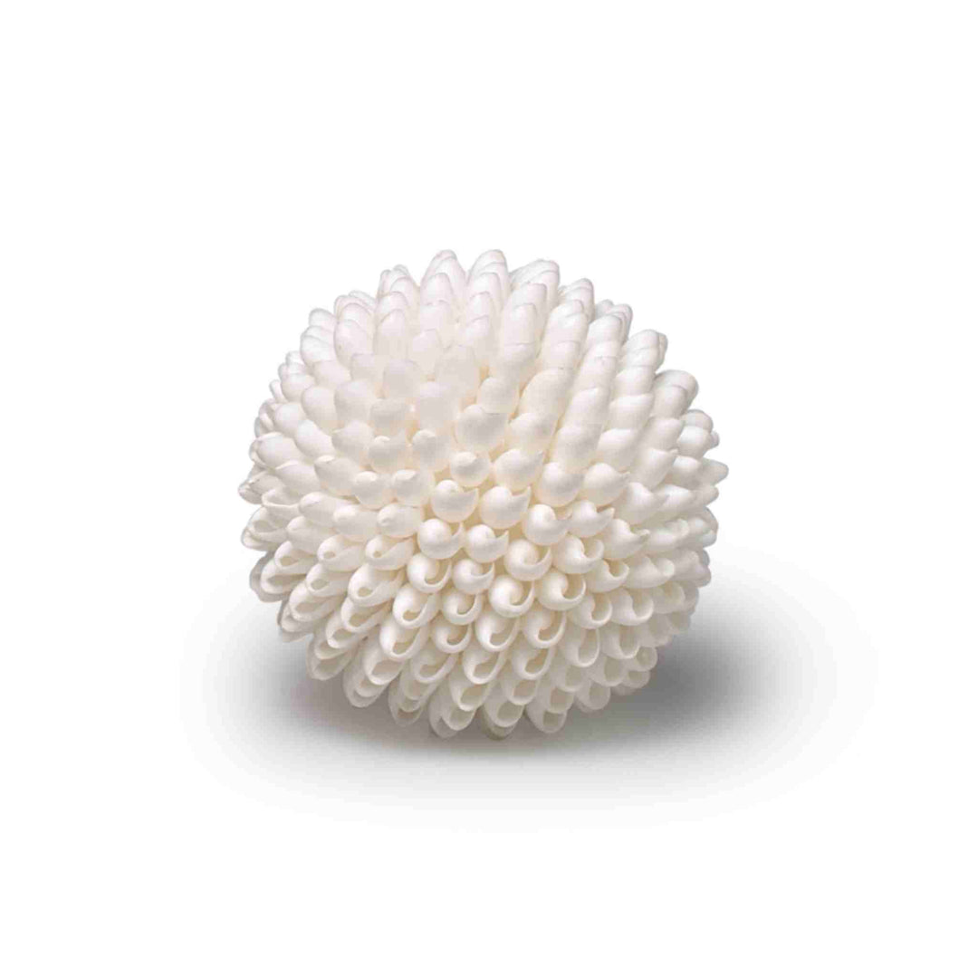 BUBBLE SHELL BALL, SMALL 3", WHITE