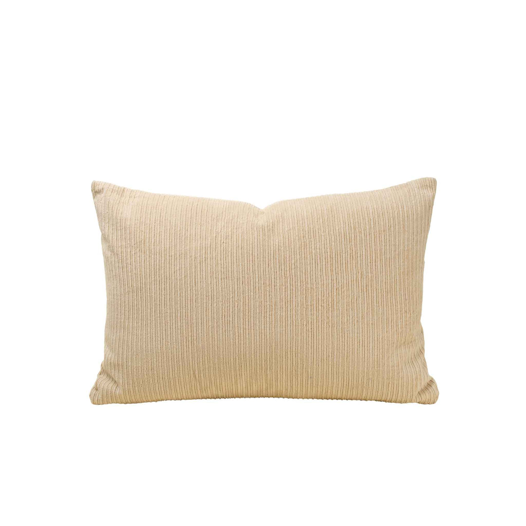 WIDE WALE CORDUROY PILLOW, IVORY