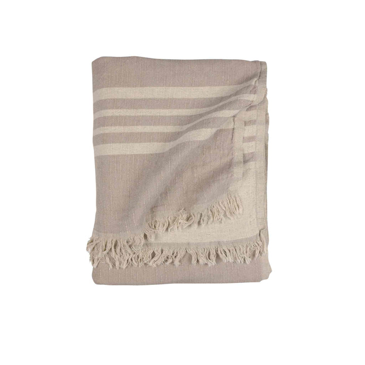 WEST COAST LINEN THROW, SANDSTONE