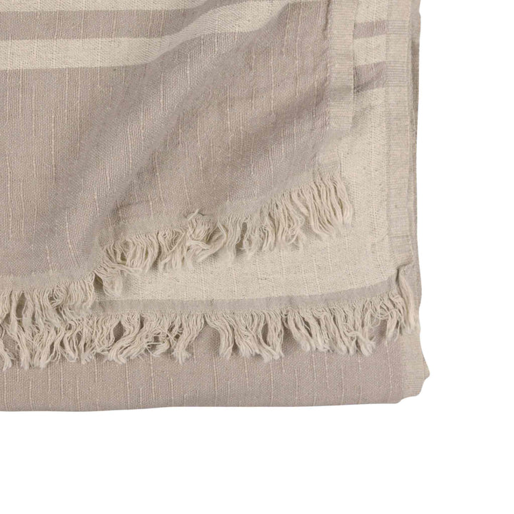 WEST COAST LINEN THROW, SANDSTONE