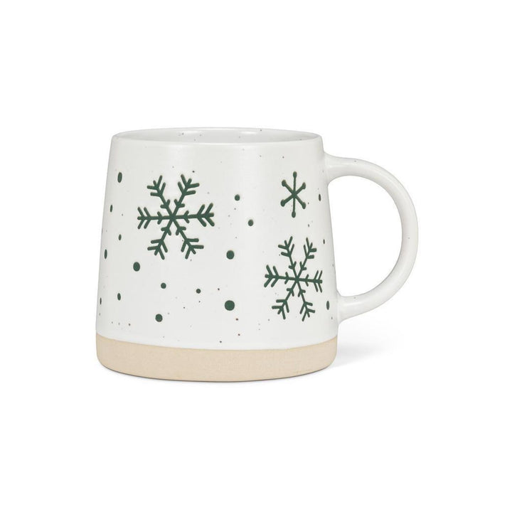 WIDE BASE FESTIVE MUG, 3.5"H