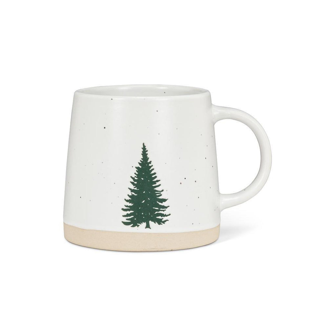 WIDE BASE FESTIVE MUG, 3.5"H