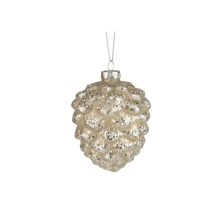 GLASS PINECONE ORNAMENT