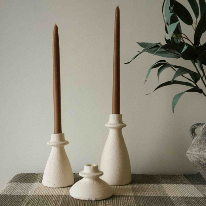 ARTA TERRACOTTA, CANDLE HOLDER