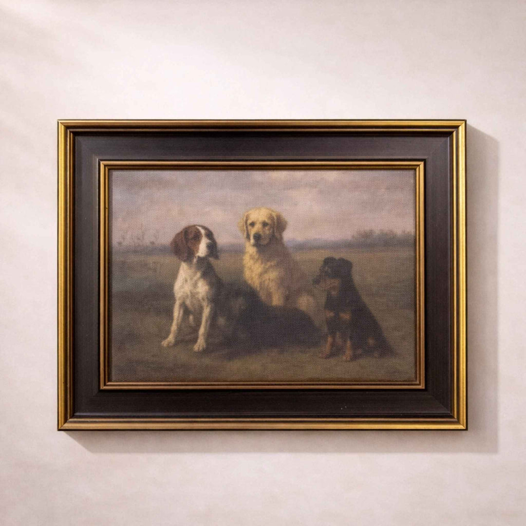 DOG BREEDS, ANTIQUE INSPIRED FRAME