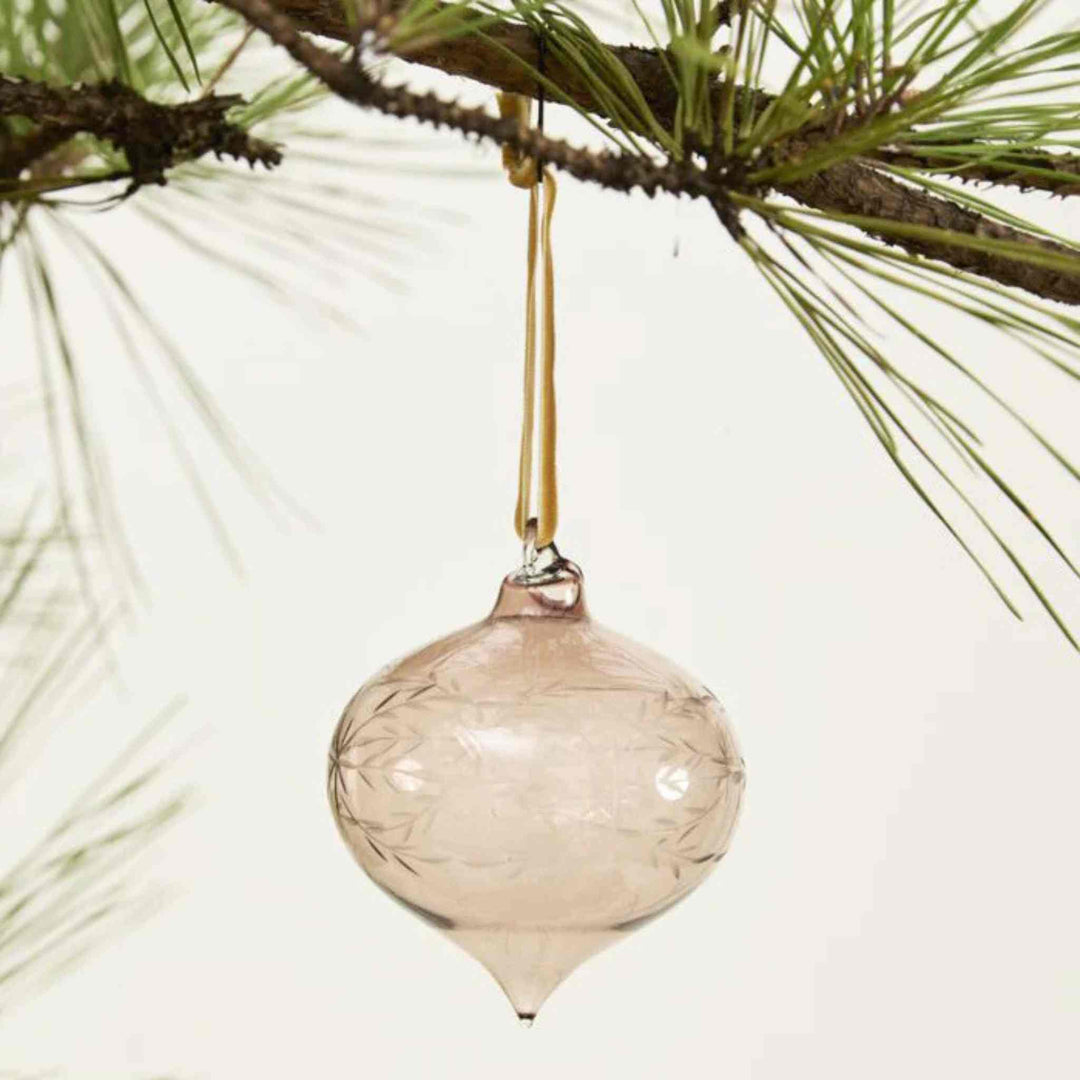 ETCHED BAUBLE, ORNAMENT