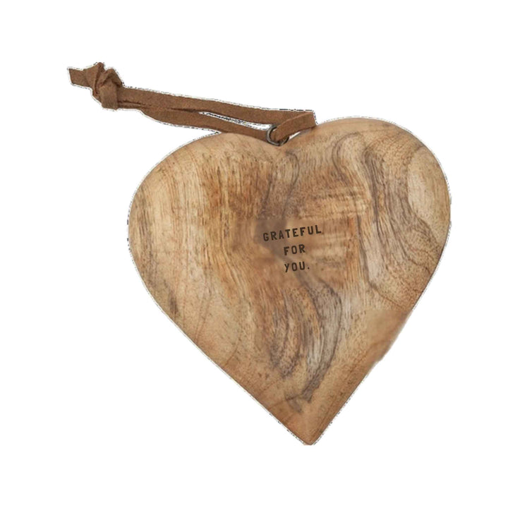ENGRAVED WOODEN HEART