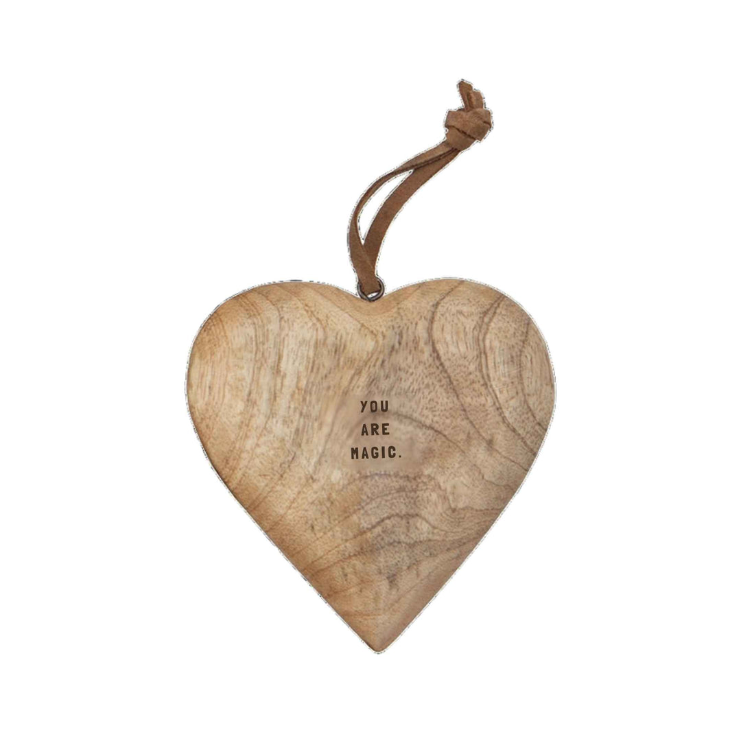 ENGRAVED WOODEN HEART
