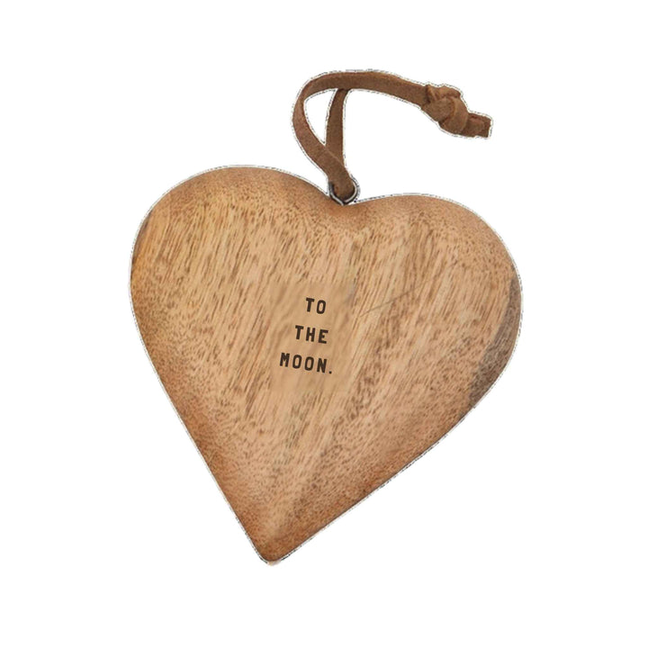ENGRAVED WOODEN HEART