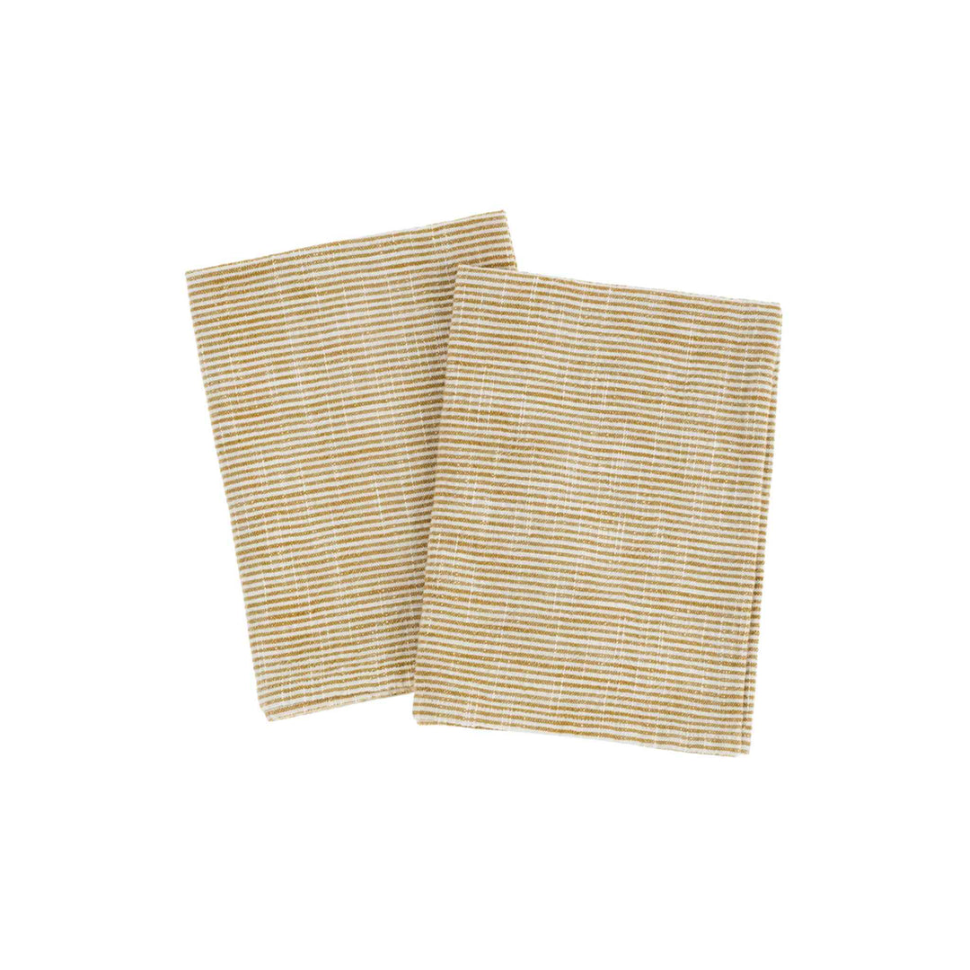 CHEF STRIPE TEA TOWELS, S/2