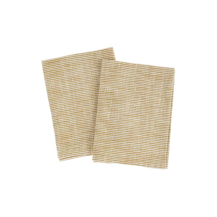 CHEF STRIPE TEA TOWELS, S/2