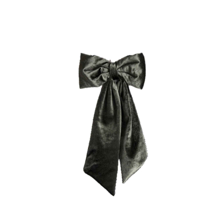 SAGE VELVET BOW
