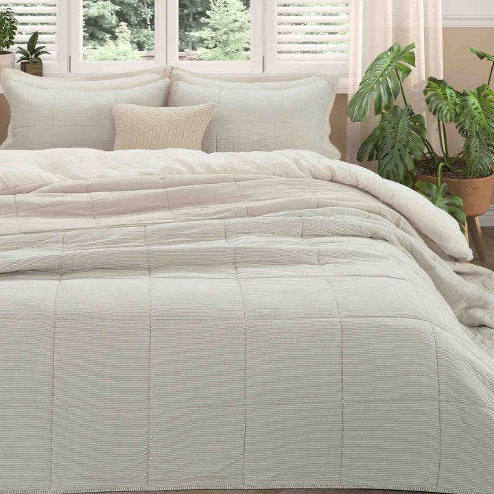 TAGLIATELLE STRIPED REVERSIBLE QUILT