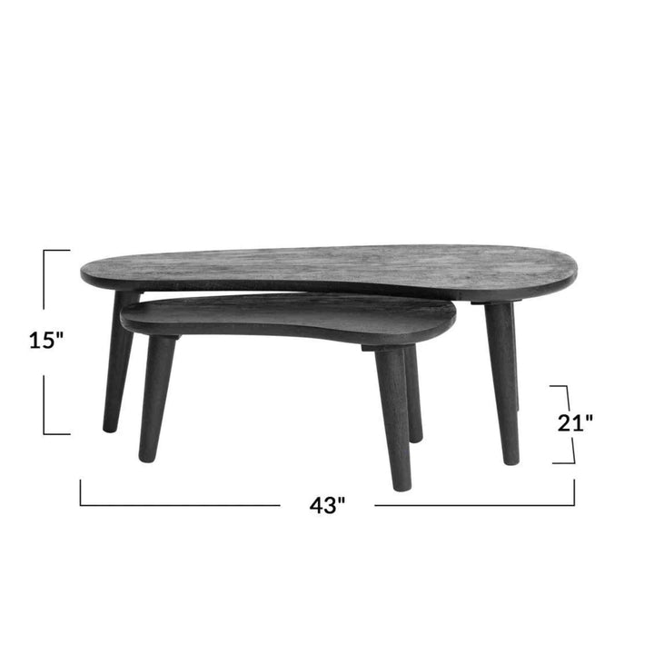 ORELLE NESTING COFFEE TABLES, S/2